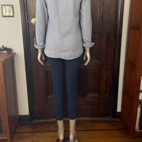Sisley Dark Blue Capri Pants, Size 4 - Picture 4 of 5